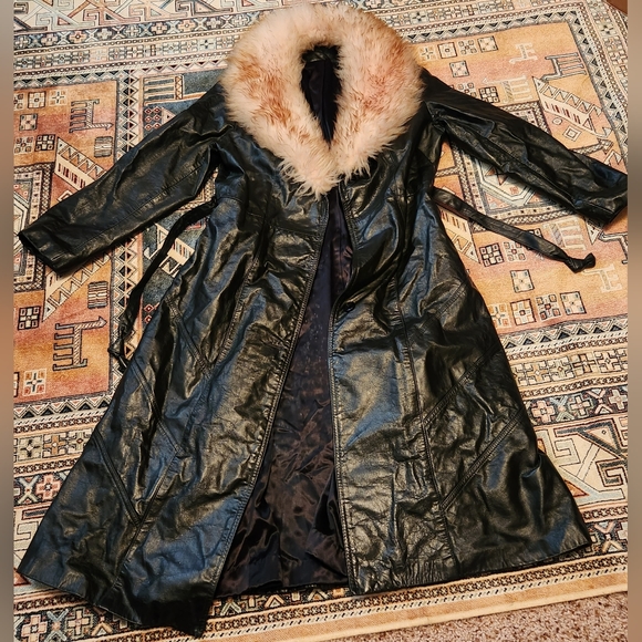 jcpenney Jackets & Coats Vintage Jc Penny Leather Trench Coat